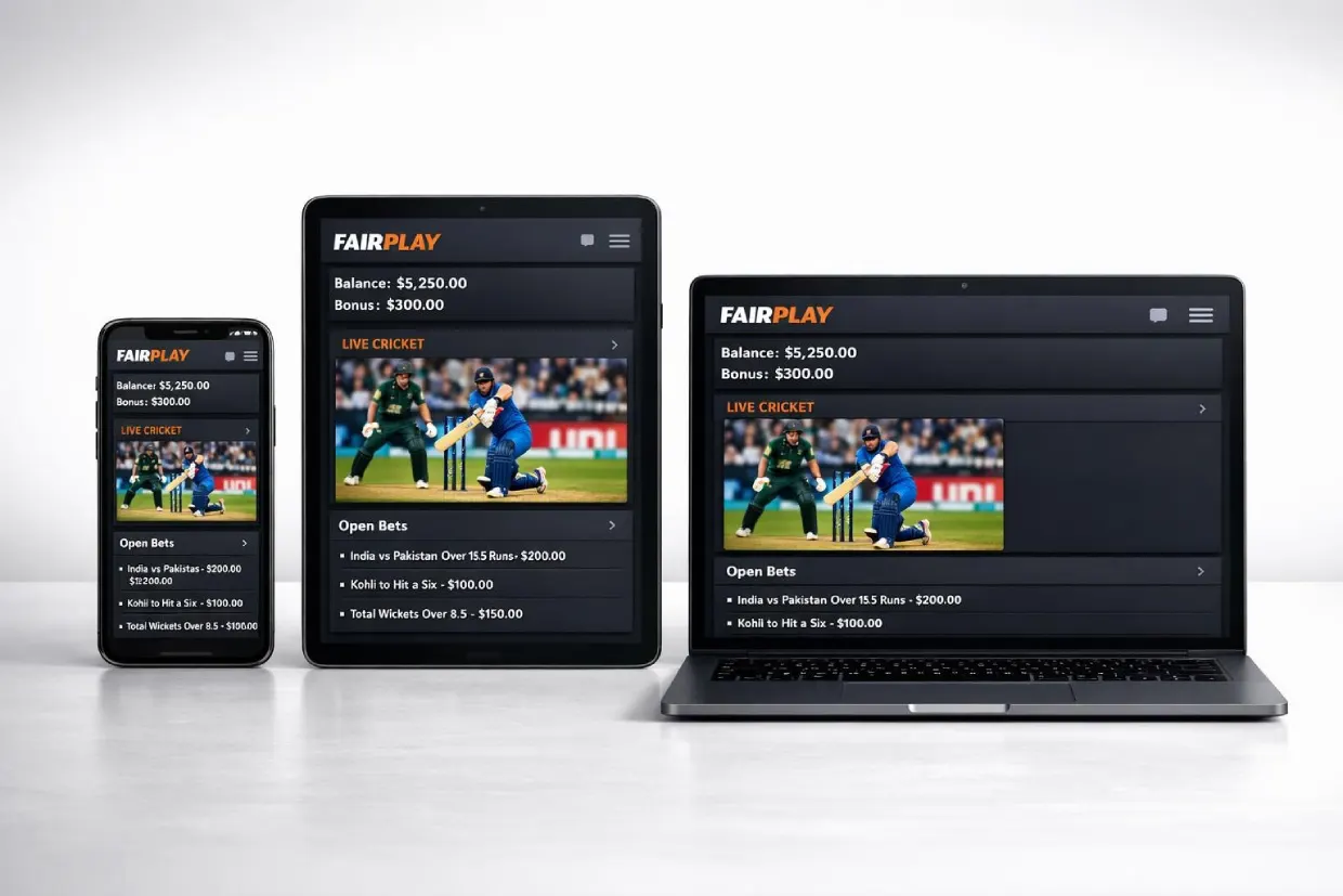 Access your Fairplay Login on any device through www.FairPlay24Exch.net — phone, tablet, and desktop