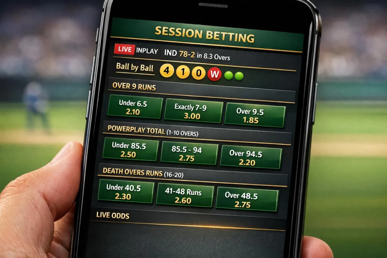 Session betting markets with your Online Cricket Betting ID on FairPlay24Exch.net